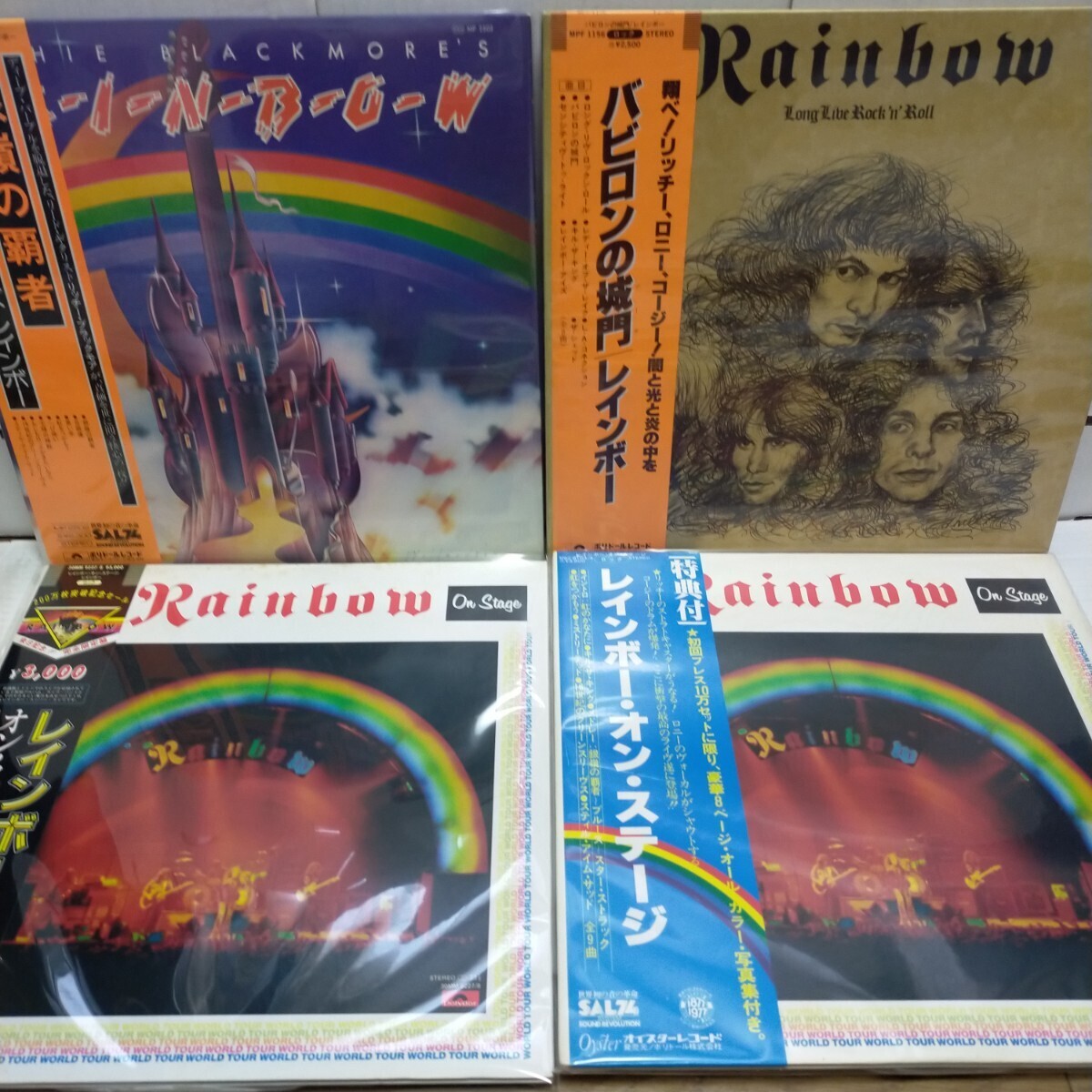 全Obi帯付JPN国内盤LP/RAINBOW レインボー 8枚セット+オマケ/Richie Blackmore DEEP PURPLE ディープパープル Ronnie Jams Dio DIO ディオ_画像3