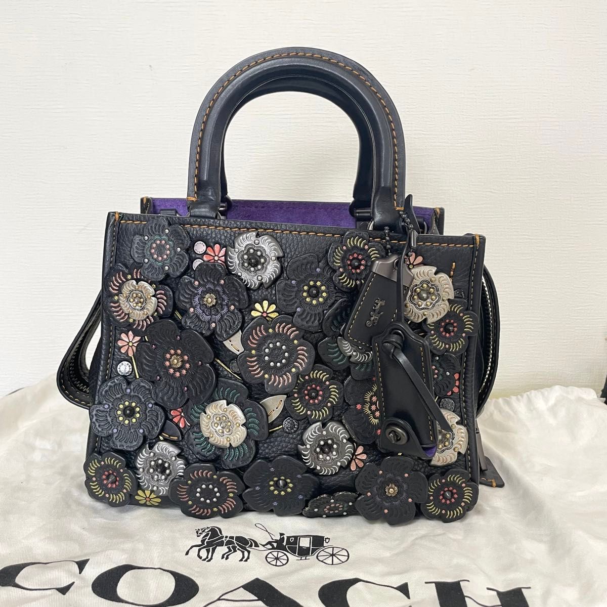 COACH コーチ ローグ 25 ティーローズ ハンドバッグ ショルダー COACH コーチ ローグ 25 ティーローズ ハンドバッグ ショルダー