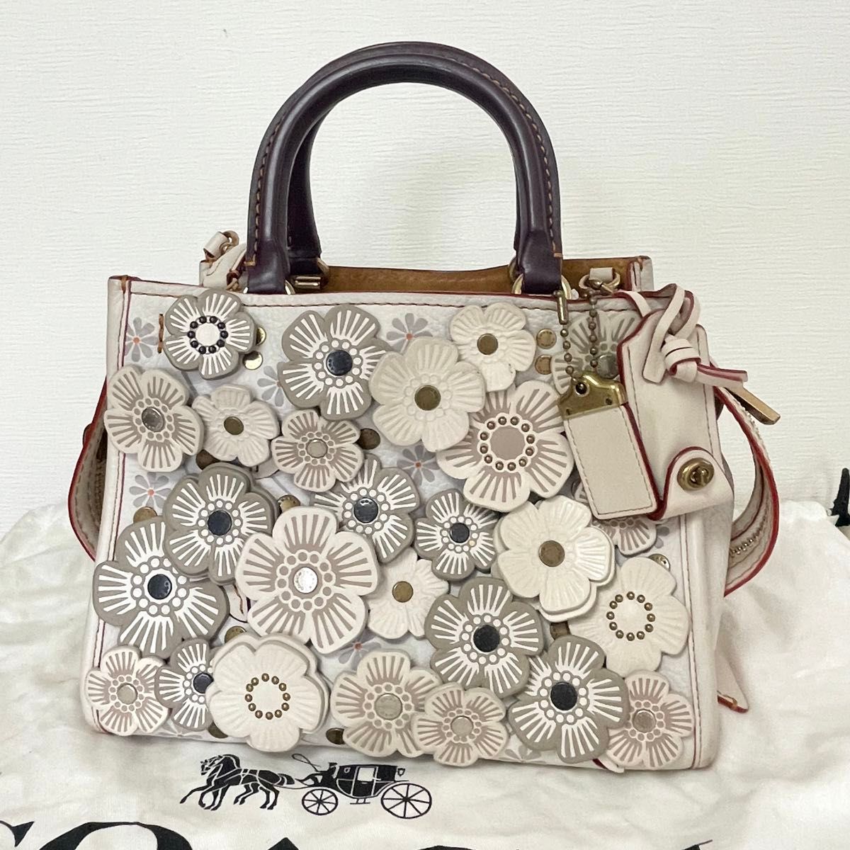 COACH コーチ ローグ 25 ティーローズ ハンドバッグ ショルダー COACH コーチ ローグ 25 ティーローズ ハンドバッグ ショルダー