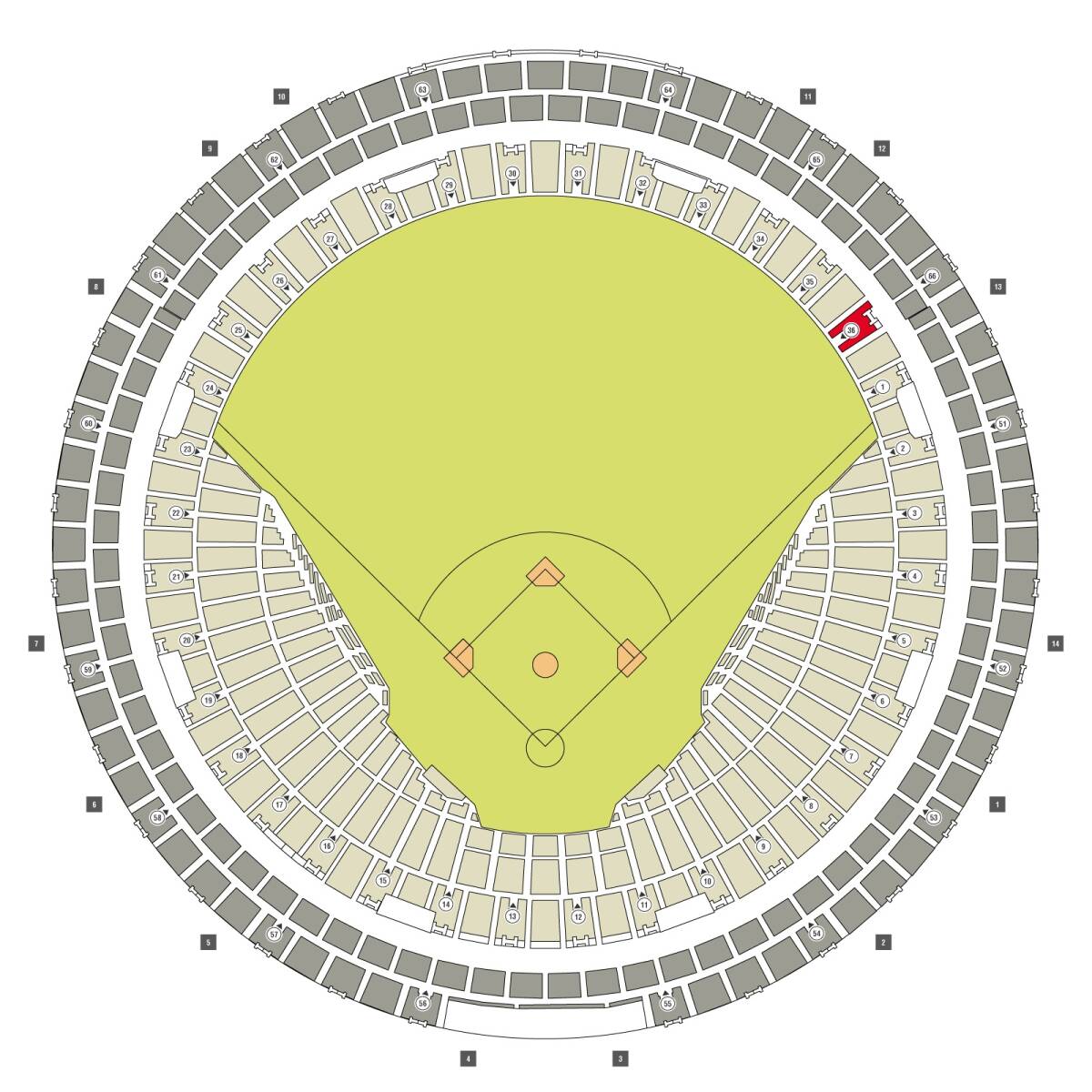 通路近 1席 4月3日（水）ライト 下段 外野指定席 阪神タイガース vs DeNAベイスターズ 京セラドーム おとな 1枚の画像2