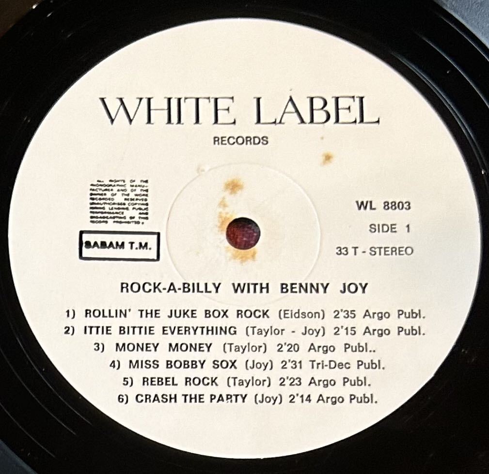 Benny Joy LP 50’s Recordings ロカビリー_画像3