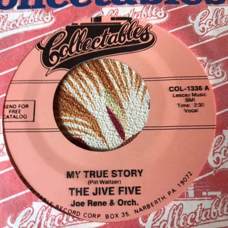 JIVE FIVE 7inch MY TRUE STORY Doo Wop ロカビリー_画像1