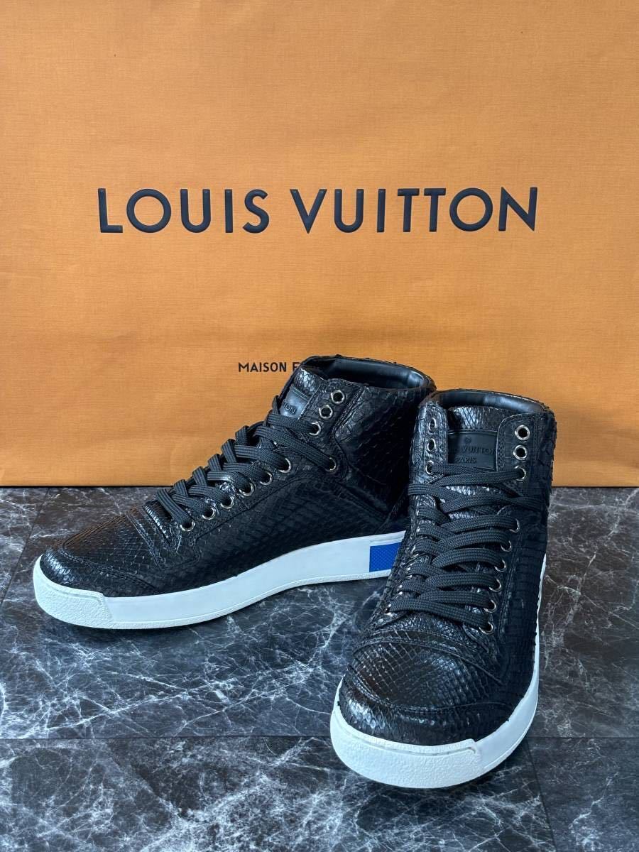 ルイ・ヴィトン　Louis Vuitton ！超豪華！！『LVロゴ・レザー・スニーカー/靴 エキゾチックレザー　パイソン』新品・未使用品！！_画像6