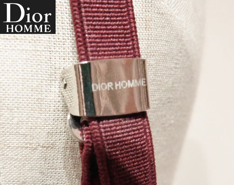 DIOR HOMME ディオール オム 帯ゴム本革サスペンダー マルーン DIOR HOMME ディオール オム 帯ゴム本革サスペンダー マルーン