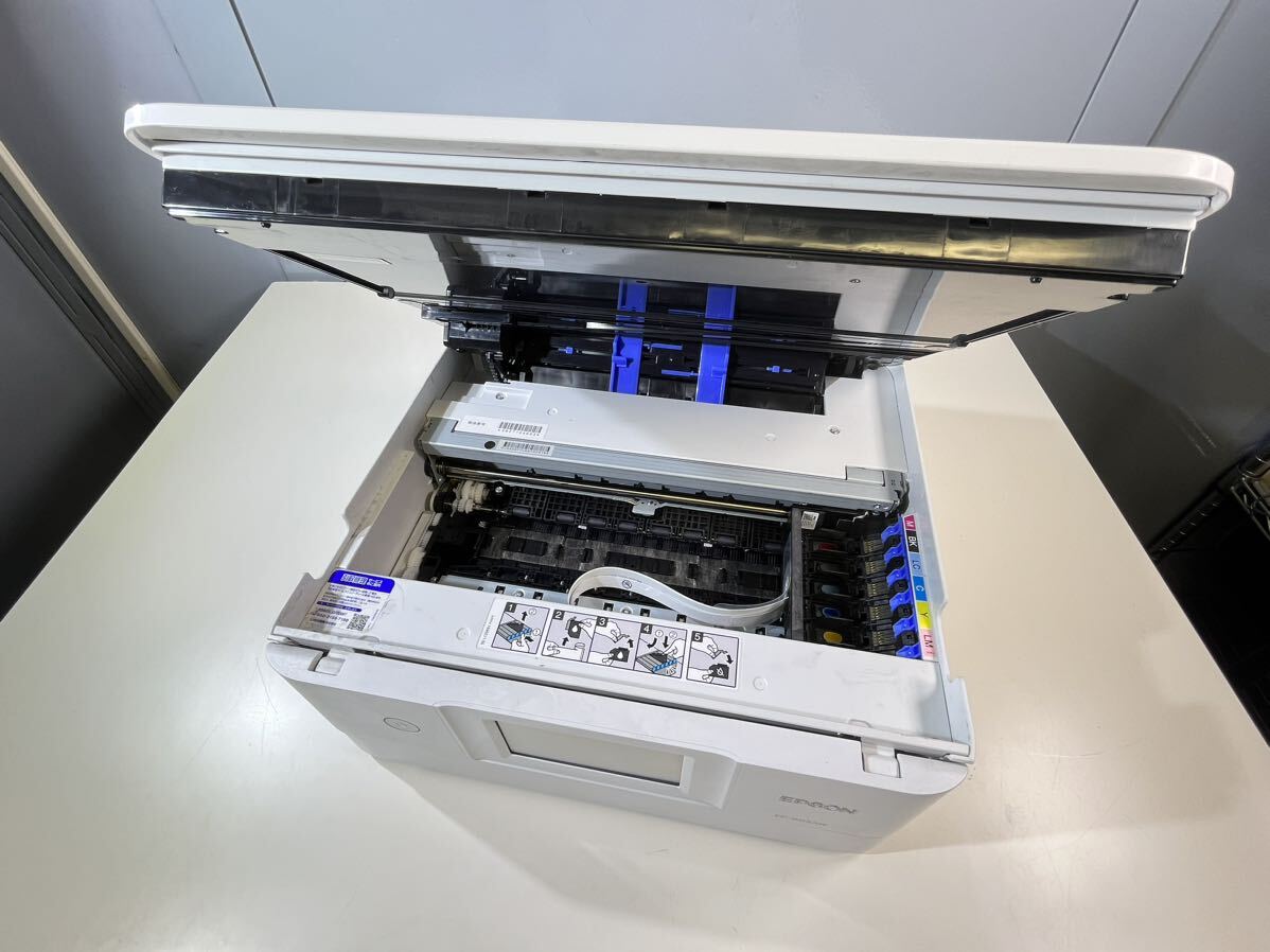 ★動作確認済み EPSON EP-883AW インクジェットプリンター 複合機 A4 自動両面印刷 ホワイト 2021年製 インク無し 中古品 管理J758_画像5