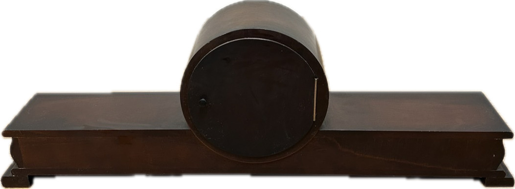 SEIKO GZ531B 日の出型 置時計 木製 茶色系 ブラウン系 昭和レトロ アンティーク 置物 インテリア セイコー_画像3