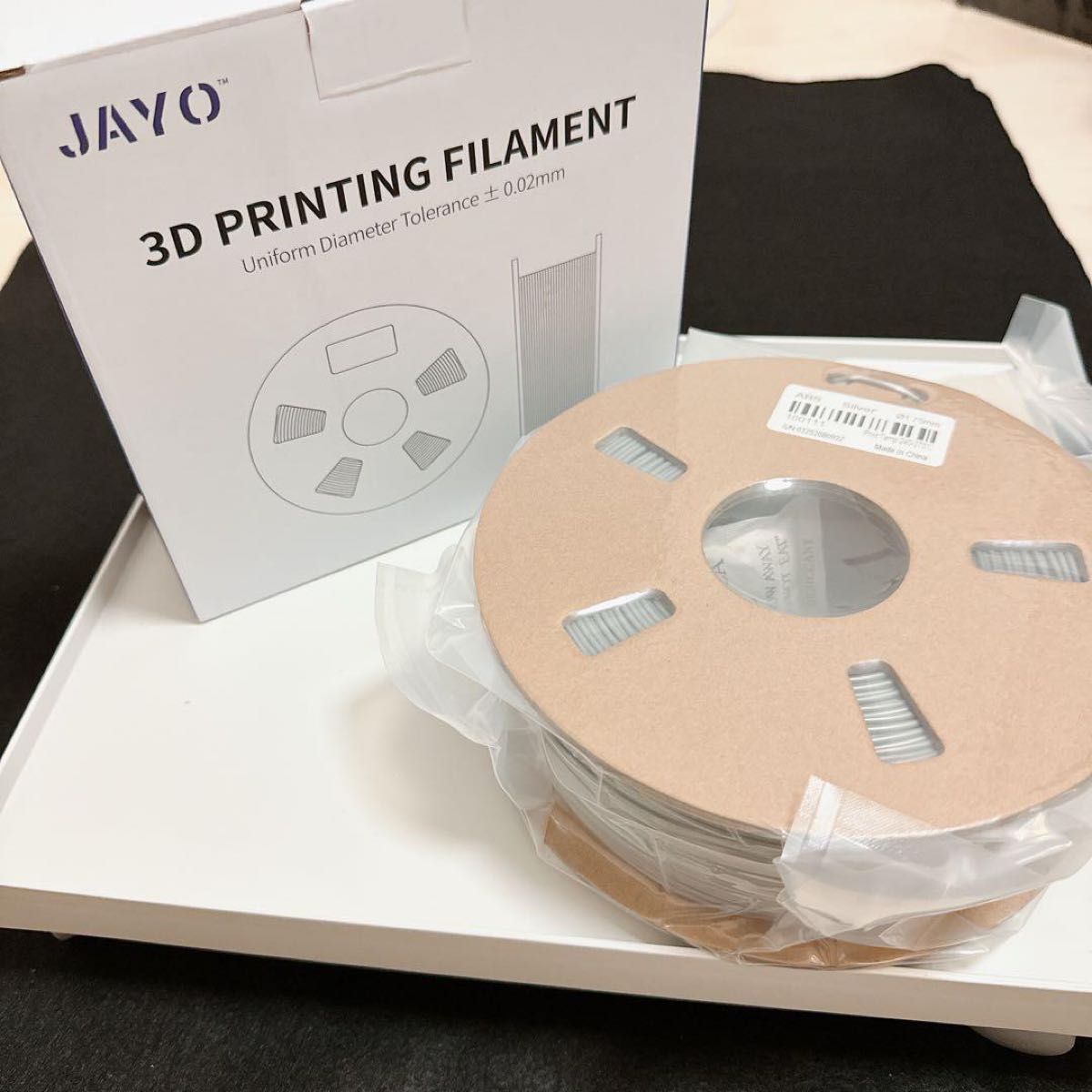 JAYO ABS 3Dプリンターフィラメント 1.75ｍｍ　シルバー！