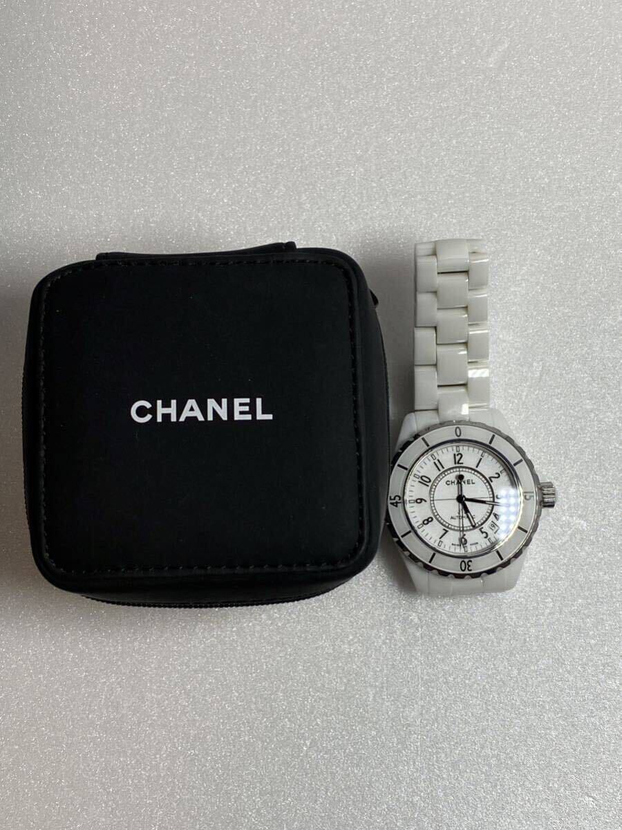 CHANEL(シャネル) 腕時計 J12 ホワイトセラミック/38mm/白 本物_画像9