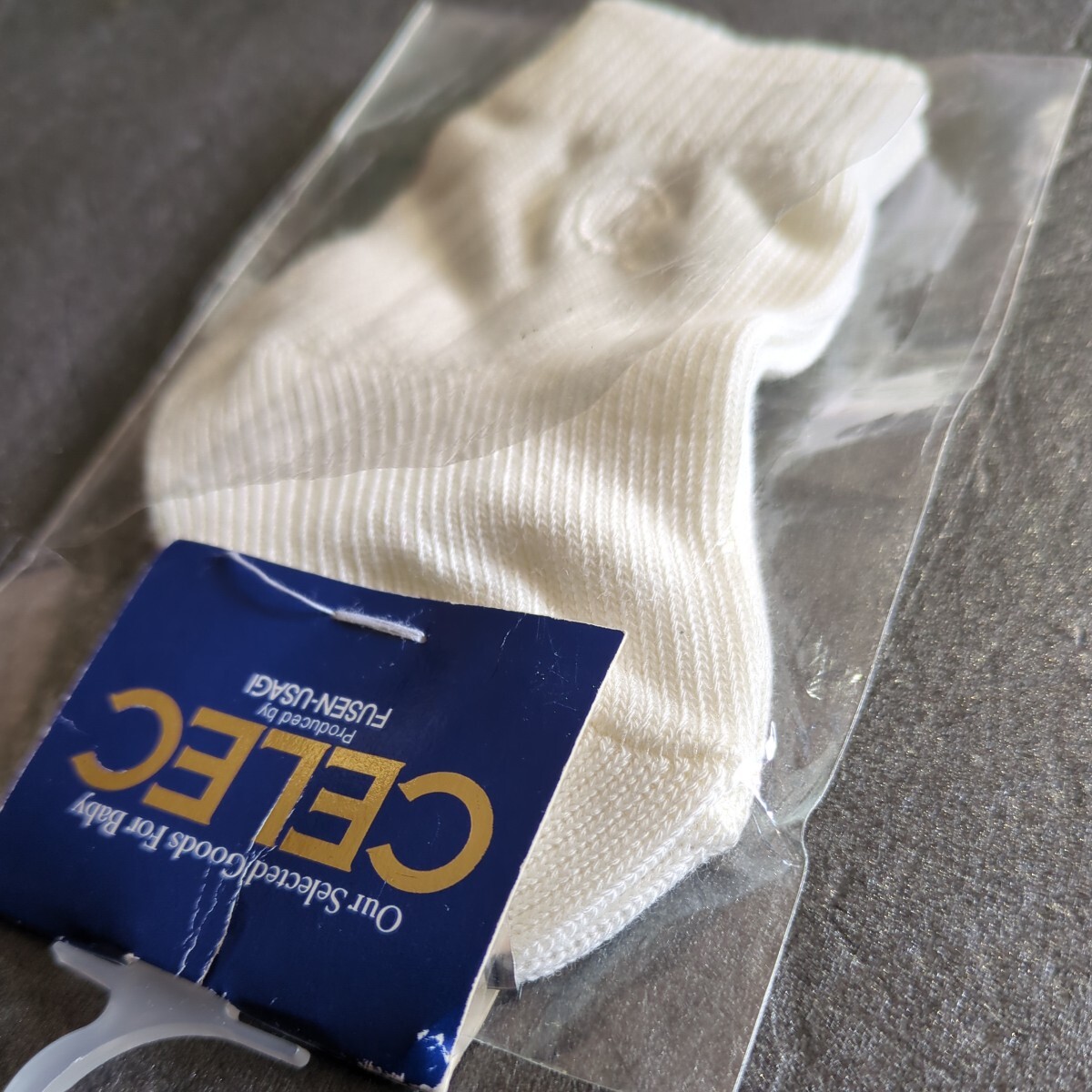  select CELEC baby носки 7~8cm хлопок 100% babi носки белый сделано в Японии /f-sen заяц 