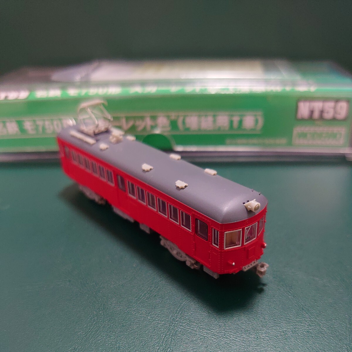 モデモ 名鉄 モ750 スカーレット色 T車 品番 NT59 鉄道模型 Nゲージの画像2