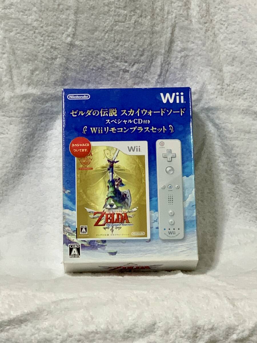 【未開封】NINENDO Wiiソフト●ゼルダの伝説 スカイウォードソード スペシャルCD付Wiiリモコンプラスセットの画像1