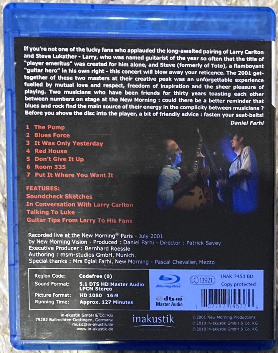 The Paris Concert Larry Carlton Steve Lukather ラリー・カールトン Blu-ray 輸入版 リージョンフリーの画像2