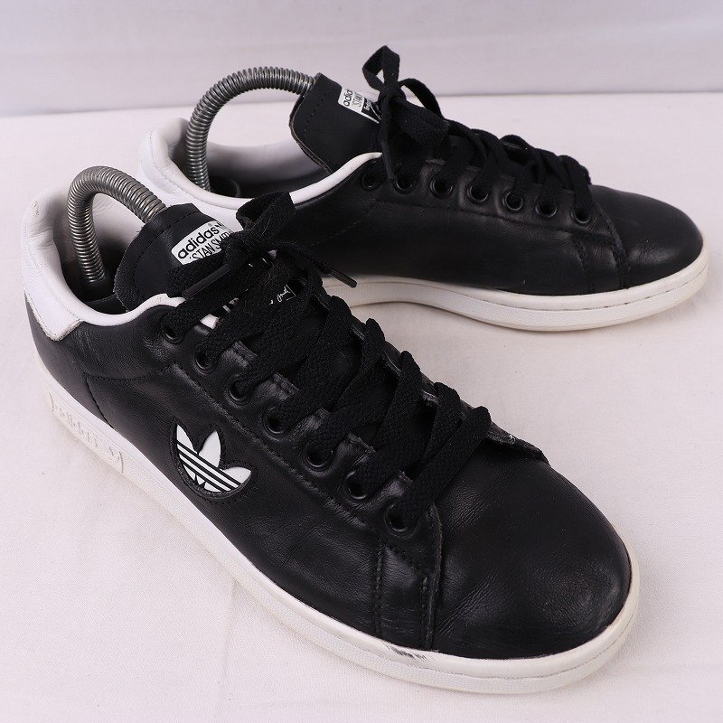 STAN SMITH 24.5cm/adidas スタンスミス アディダス スニーカー コアブラック 白 中古 古着 メンズ レディース ad4865_画像6