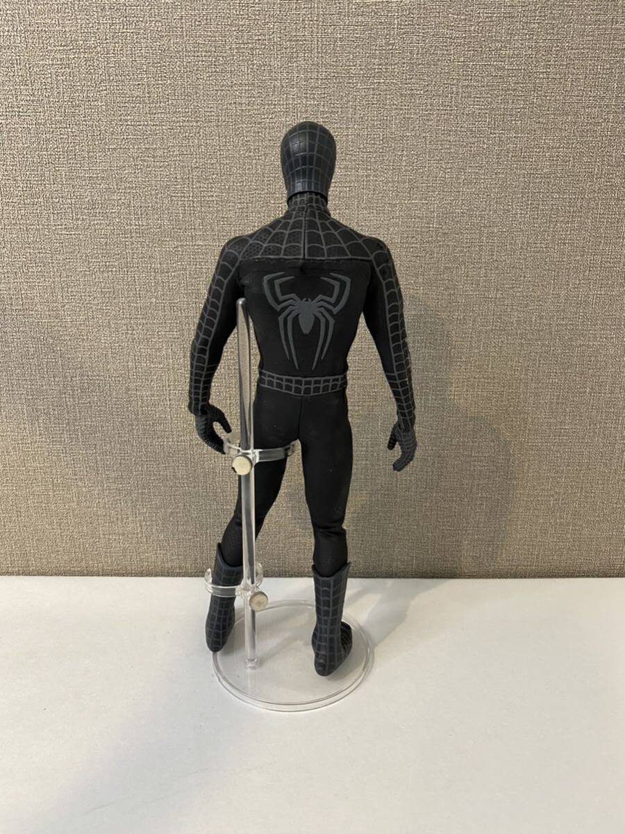 【絶版】メディコムトイ スパイダーマン３ ブラック・スパイダーマン 30㎝ リアルアクションヒーロー No.317 BLACK SUITED SPIDER-MAN A63の画像3