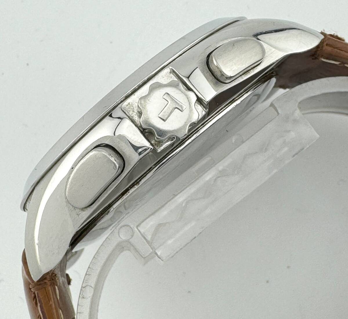 【ティソ 1円～】 ◎TISSOT◎ T035439A 白文字盤 デイト 腕時計 クォーツ 稼働 メンズ B82T36の画像3