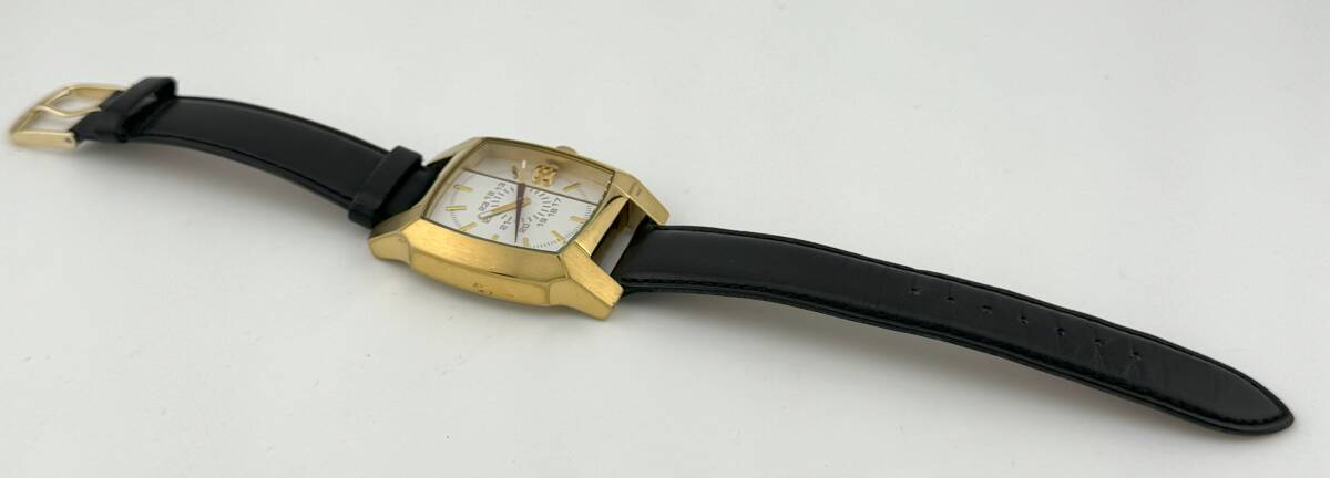 【ディーゼル　1円～】　◎DIESEL◎　QZ-1298　白文字盤　ゴールド　腕時計　稼働　メンズ　B7887_画像6