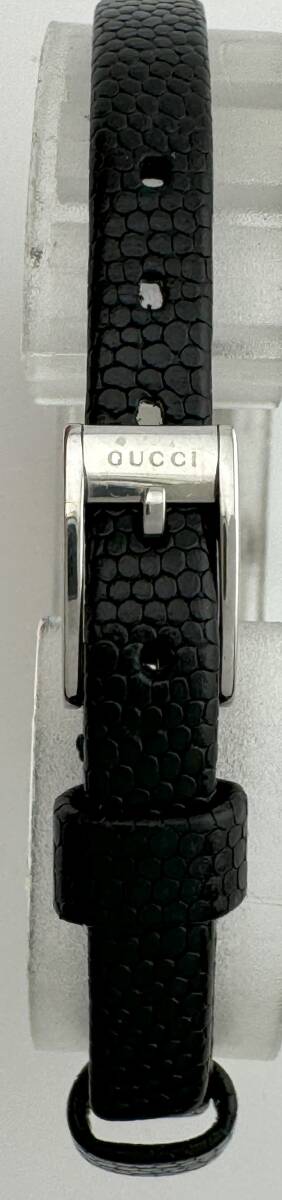 【グッチ 1円～】 ◎GUCCI◎ 3900L スクエア 黒文字盤 腕時計 クォーツ 稼働 レディース E8080の画像4