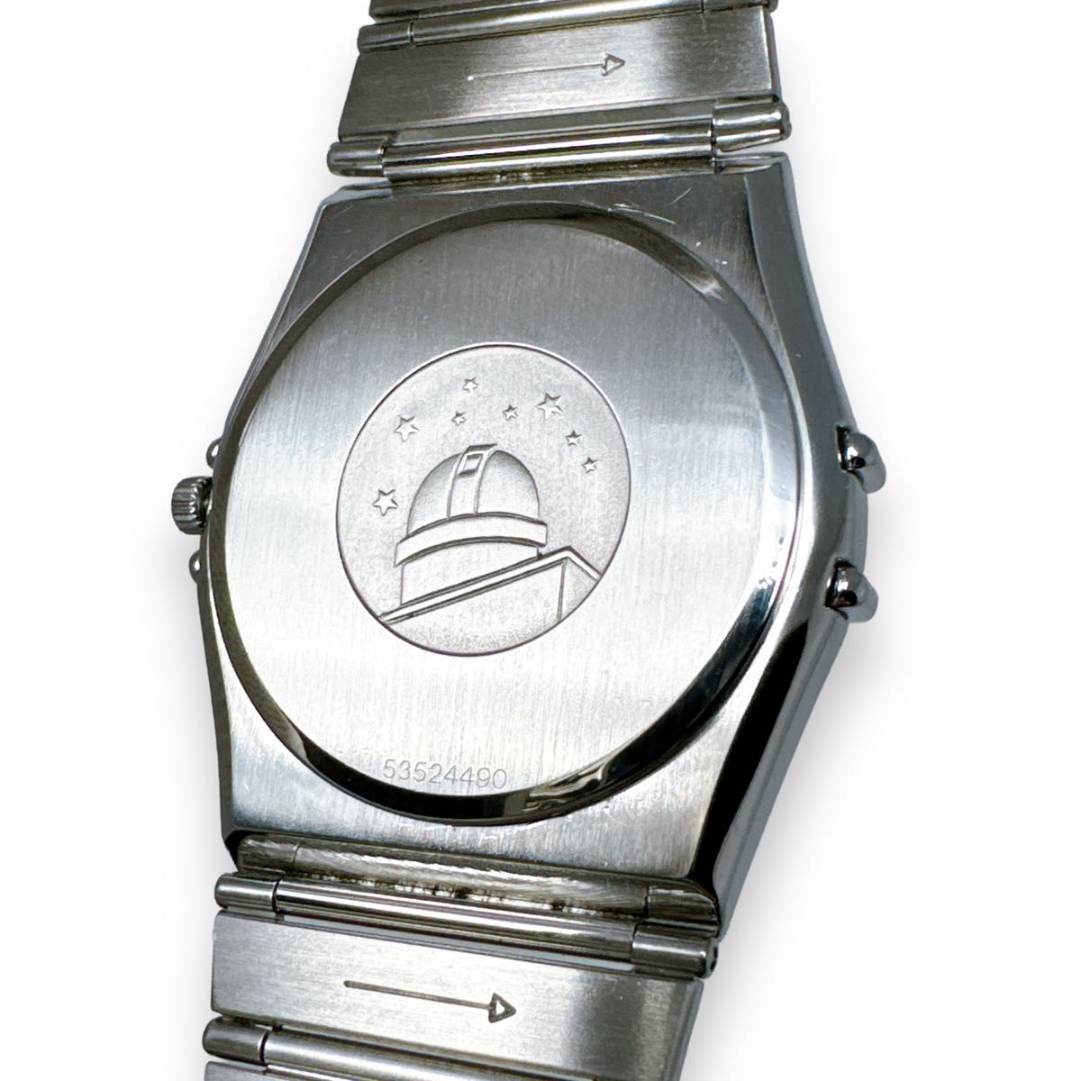 オメガ コンステレーション シルバー クォーツ デイト メンズ 時計 ブランド OMEGA QZ シルバー文字盤 ブランド 稼働