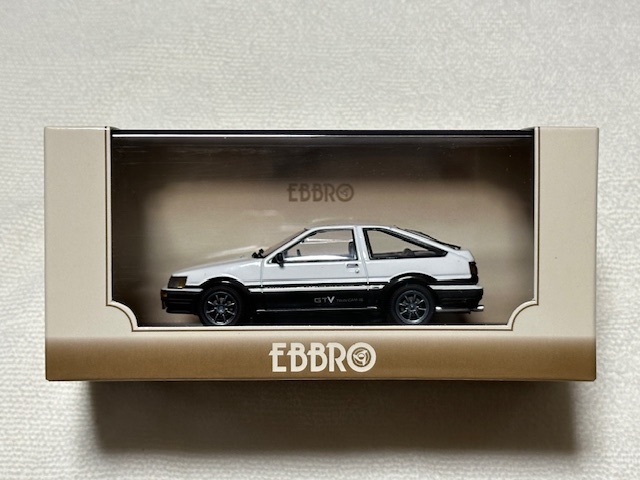 EBBRO エブロ 1/43 TOYOTA COROLLA LEVIN 1600GTV alloy wheel トヨタ カローラ レビン アロイホイール ホワイト/ブラック AE86 №45184_画像2