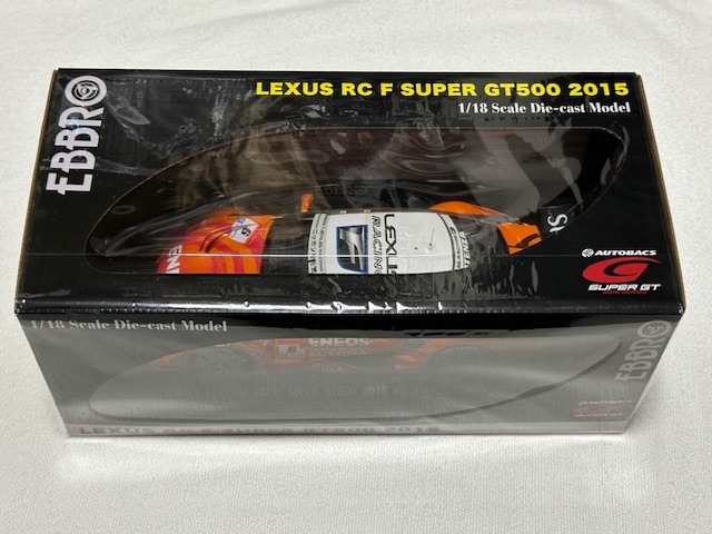 1/18 EBBRO SUPER GT GT500 2015 ENEOS SUSTINA RC F Rd.1 Okayama No.6 レクサス エネオス サスティナ 大嶋和也 国本雄資 LEXUS エブロ_画像2