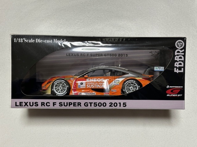 1/18 EBBRO SUPER GT GT500 2015 ENEOS SUSTINA RC F Rd.1 Okayama No.6 レクサス エネオス サスティナ 大嶋和也 国本雄資 LEXUS エブロ_画像3