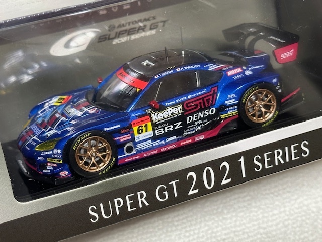 1/43 EBBRO SUBARU BRZ R&D SPORT SUPER GT GT300 2021 No.61 井口卓人 / 山内英輝 エブロ スバル スーパーGT チャンピオン