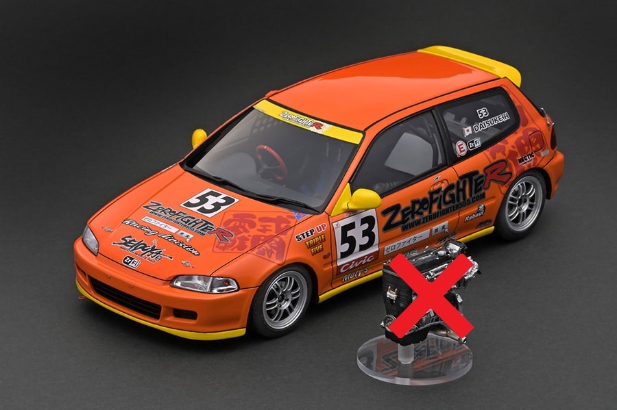 1/18 イグニッションモデル WEB限定 Honda CIVIC (EG6) Orange ZERO FIGHTER ホンダ シビック ゼロファイター ignitionmodel B16Aエンジン_画像1