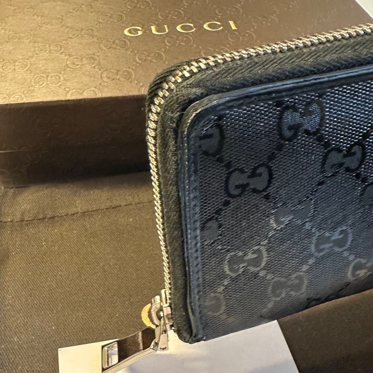 未使用に近い！ グッチ GUCCI 財布 長財布　インプリメ　ラウンドファスナー