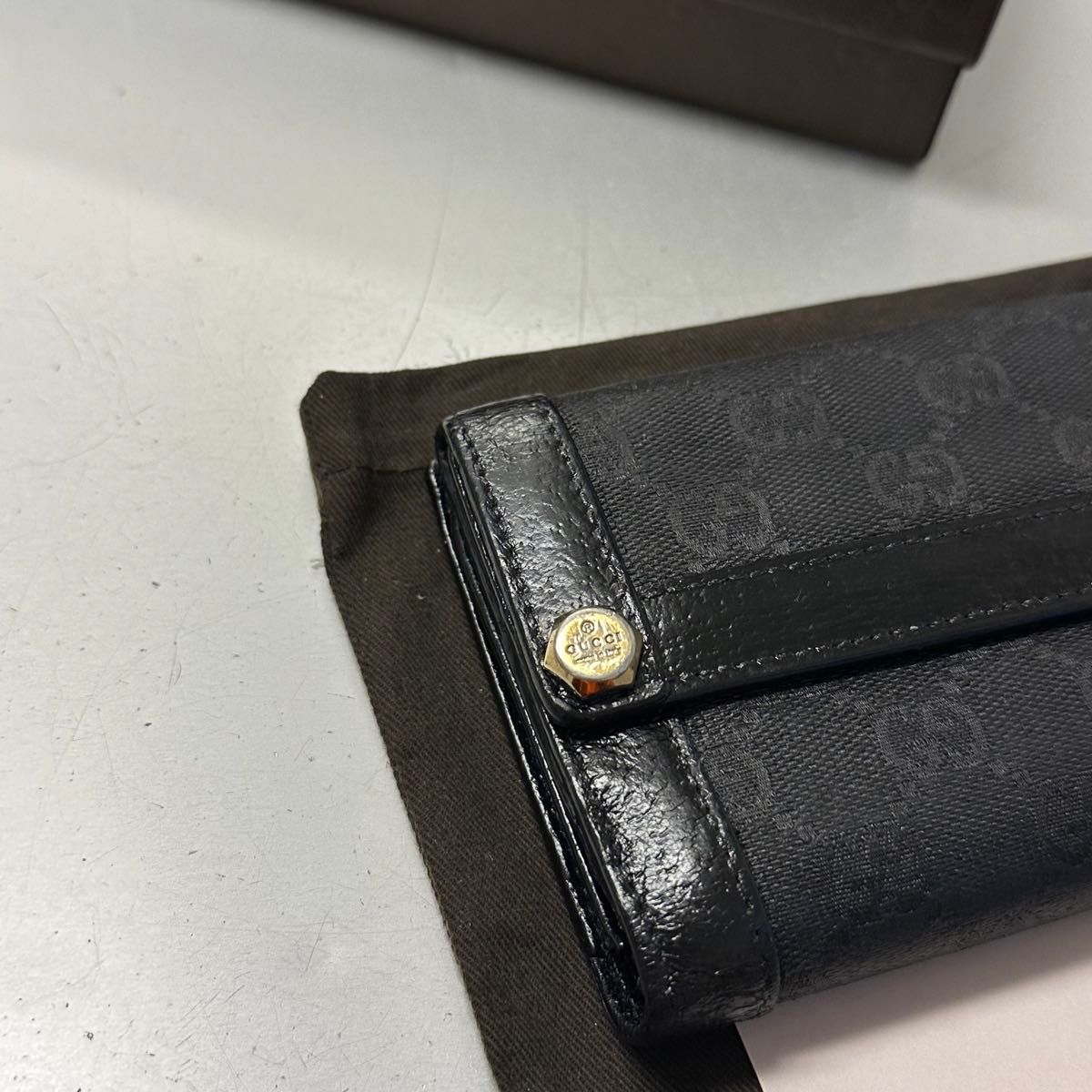 未使用に近い！ グッチ GUCCI 財布 長財布　GGキャンバス