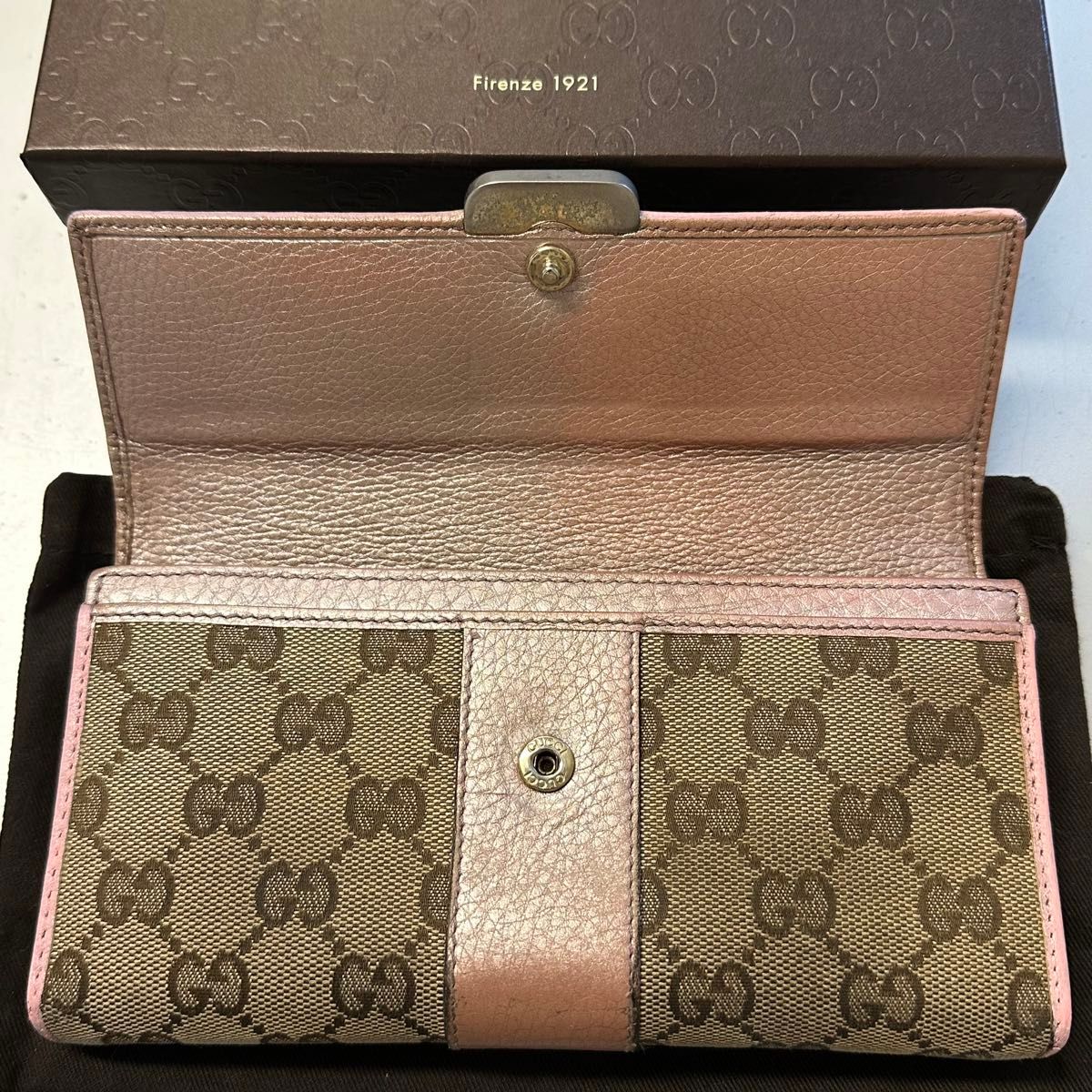 未使用に近い！ グッチ GUCCI 財布 長財布　GGキャンバス