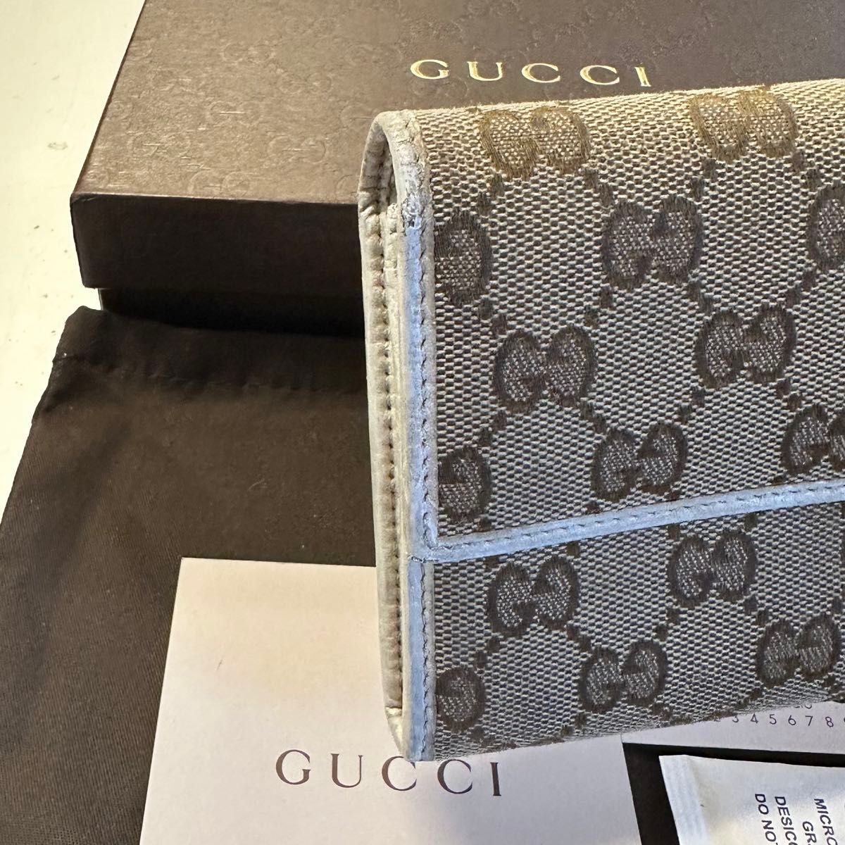 未使用に近い！ グッチ GUCCI 財布 長財布　GGキャンバス コンチネンタル