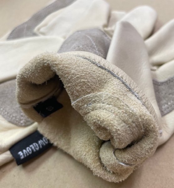 【 YELLOW GLOVE 】イエローグローブ ショートグローブ SHORT GLOVE / WHITE BEIGE - Sサイズ / 春夏秋用 オーシャンビートル取り扱い_画像4