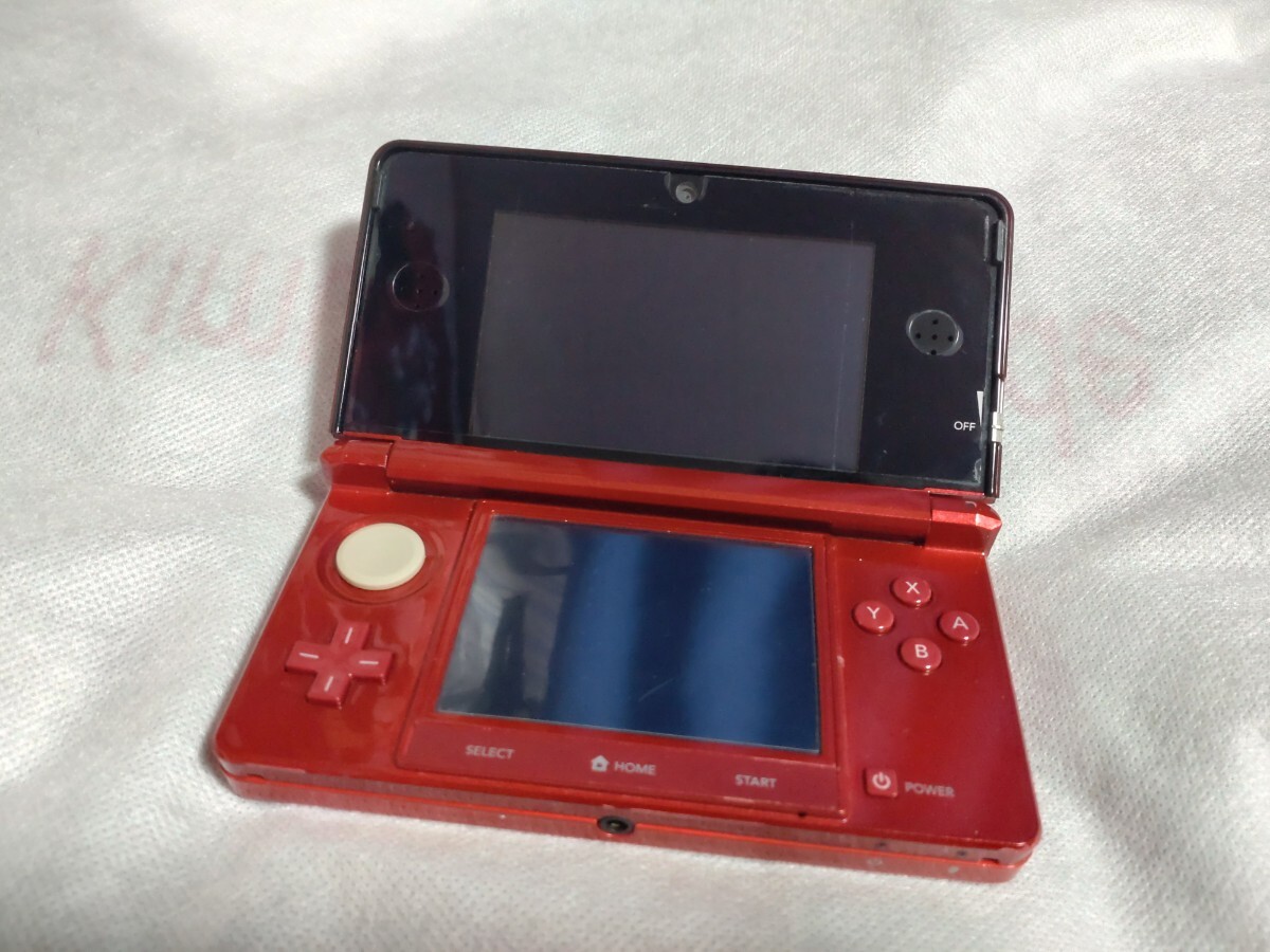 ニンテンドー3DS フレアレッド　ジャンク 初期化済 ゲーム機 3DS 任天堂_画像1