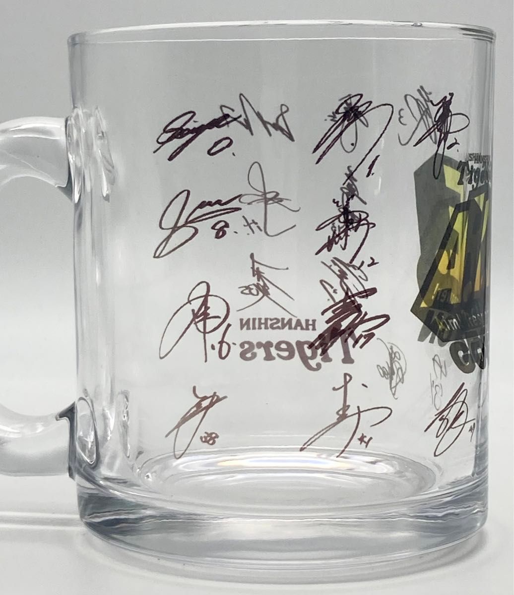 阪神タイガース　2024年度　チームスローガン　寄せ書きサイン　ガラスマグカップ