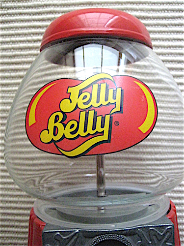 ジェリーベリービーンズマシーン★Jelly Belly Bean Machine★メタル+ガラス製★パッケージ入り★本体高さ約29cm★U.S.A.輸入品_画像2