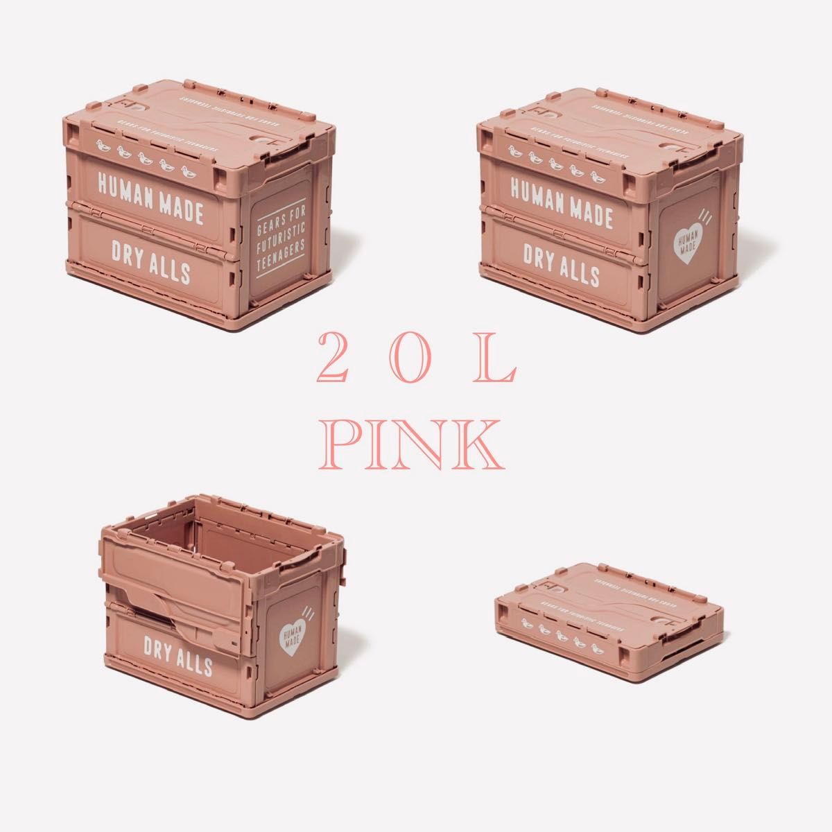 HUMAN MADE Container 20L Pink ヒューマンメイド コンテナ 20L HUMAN MADE Container 20L Pink ヒューマンメイド コンテナ 20L