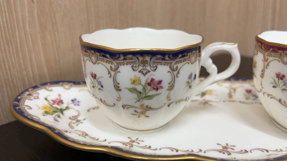 5896 ノリタケ Noritake 食器　おまとめ出品 シュガーポット ミニカップ プレート等 4462 フラワー 中古_画像3