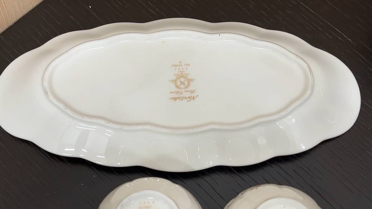 5896 ノリタケ Noritake 食器　おまとめ出品 シュガーポット ミニカップ プレート等 4462 フラワー 中古_画像10