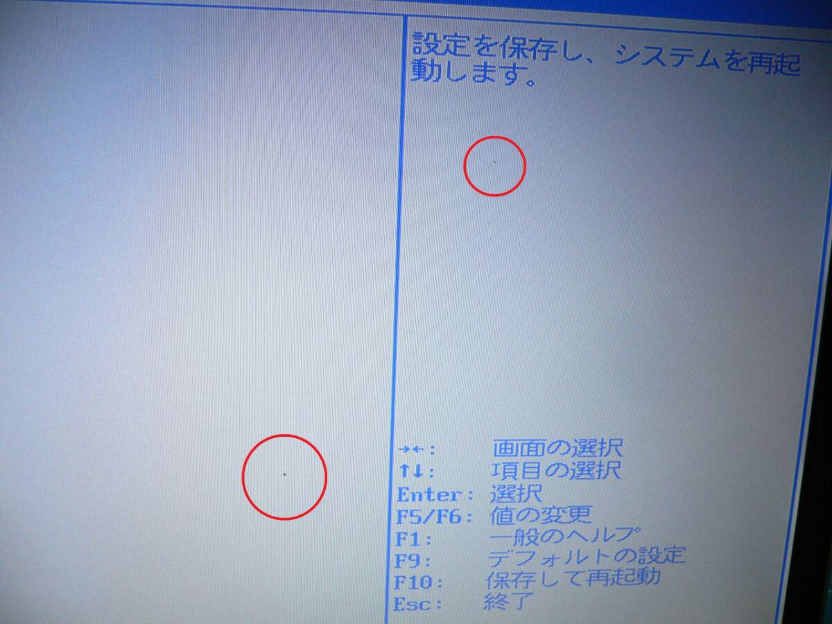 【ジャンク：黒点2か所】Panasonic　CF-SX3　CF-NX3　CF-SX4　CF-NX4 用 12.1インチ 液晶パネル【送料 185円】_黒点が2か所あります。