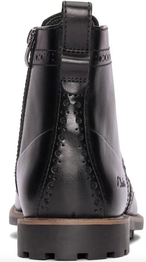 Clarks レースアップ ジッパー ブーツ ブラック スニーカー 送料無料 CLARKS 28cm レースアップ ウイングチップ ブーツ