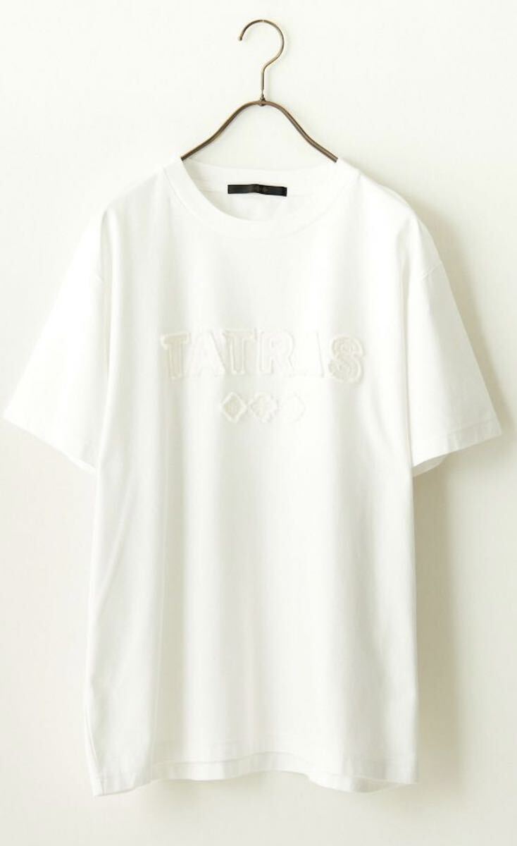 TATRAS 2024春夏モデル 新品未開封ヴィンテージ風Tシャツ ホワイトの画像3