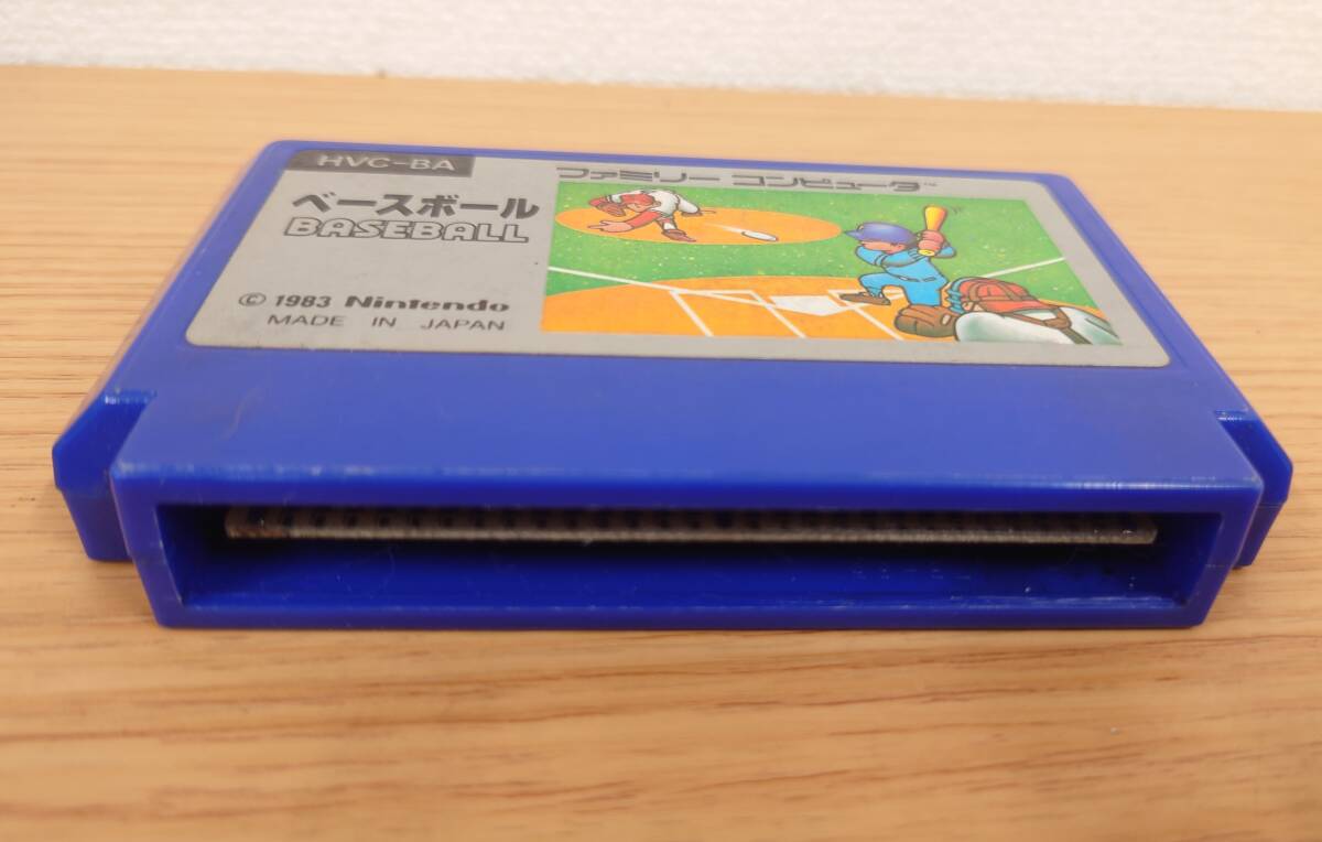 ファミコン カセット5個（ベースボール/アーガス/バルダーダッシュ/スペースインベーダー/早打ちスーパー囲碁）＆ケース（黄色 未使用）の画像7