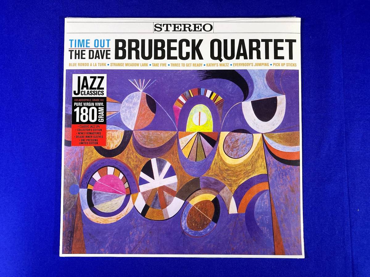 未開封 デイヴ・ブルーベック 送料500円 希少品 EU盤 高音質180g重量盤 Dave Brubeck Quartet Time Out Take Five 1LPの画像2