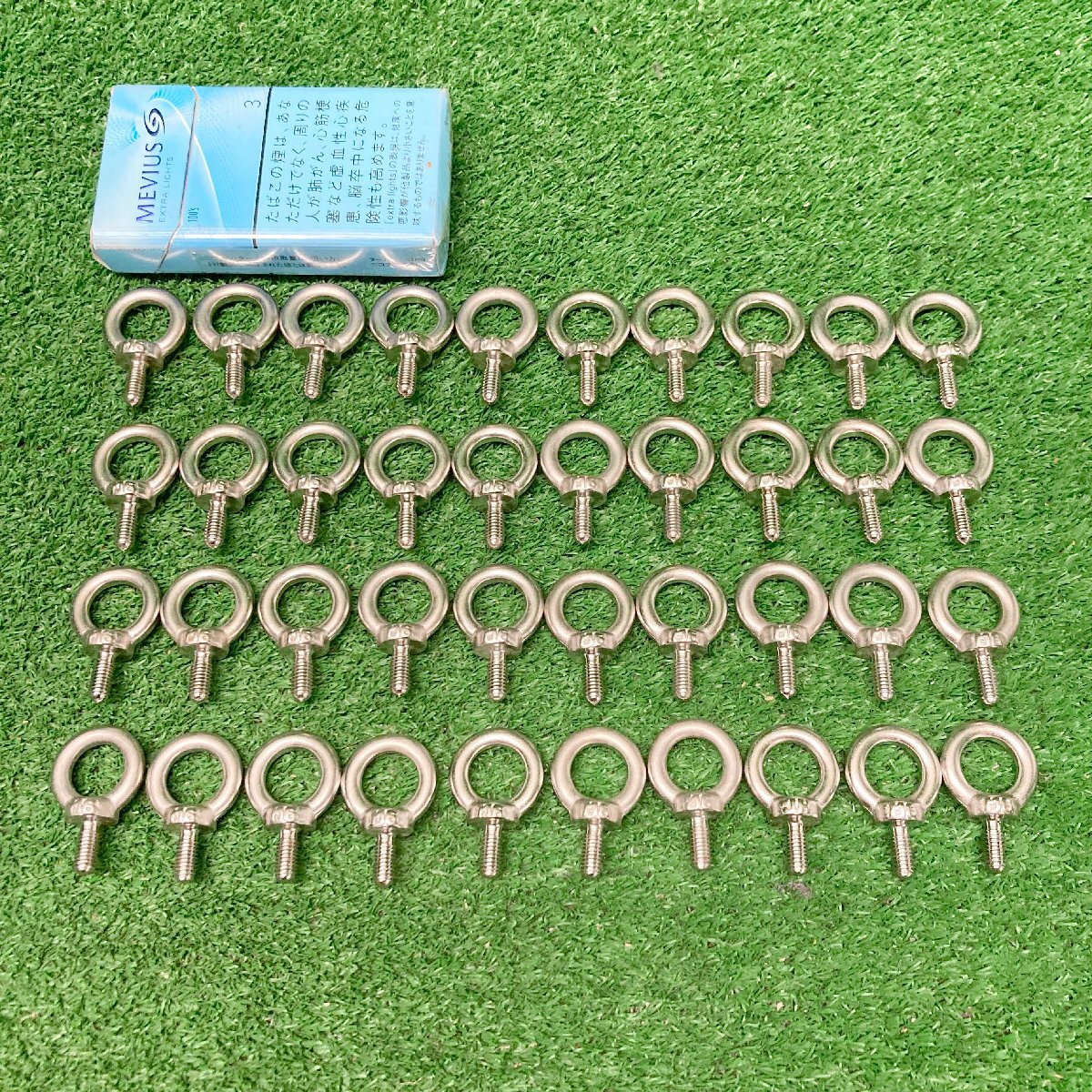 ...i020 made of stainless steel eyebolt [M6]φ approximately 5mm hoisting accessory construction work construction *40 piece set 