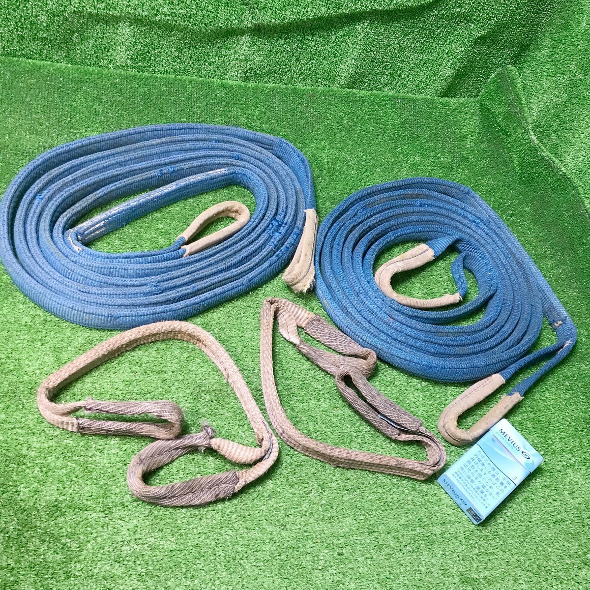 ..b894 sling belt belt sling obi belt waka width 20mm # tea color total length approximately 0.6m 2 piece / blue color total length approximately 4.7m 2 piece * total 4 point set!