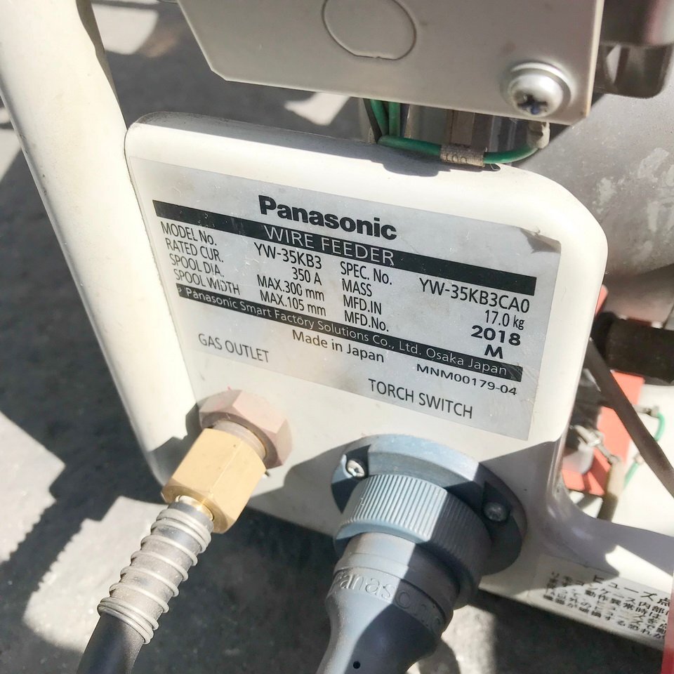  necessary .l982 Panasonic *2018 year made # energy conservation spread type CO2/MAG welding machine [YD-350RX1] semi-automatic welding machine digital display wire sending . machine attaching ( manual attaching )