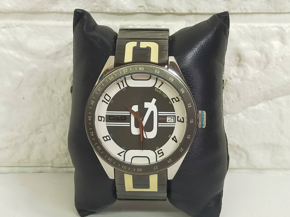 中古　D＆G ドルチェ&ガッバーナ DOLCE&GABBANA TIME 腕時計　稼働品　E29_画像1
