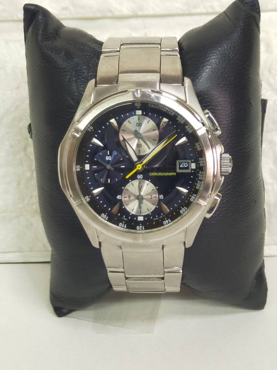 中古　WIRED　ワイアード 　SEIKO　7T92－0GB0　稼働品　メンズ腕時計　C16_画像1