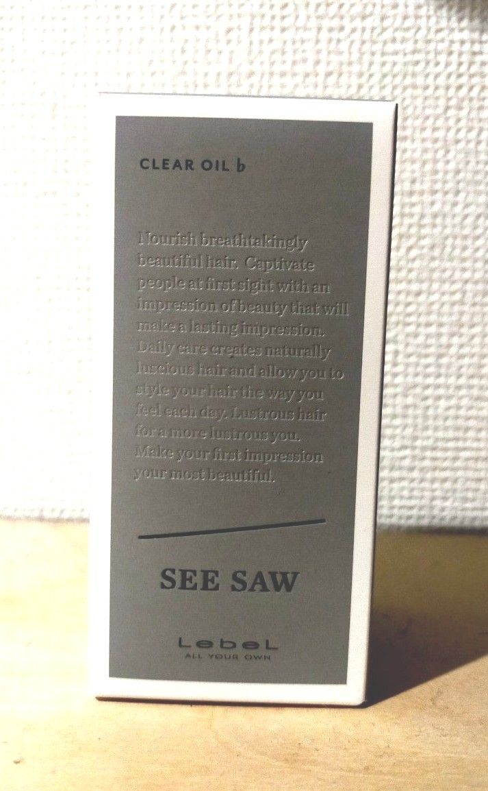 ルベル シーソー クリアオイル フラット ♭80ml SEESAW 