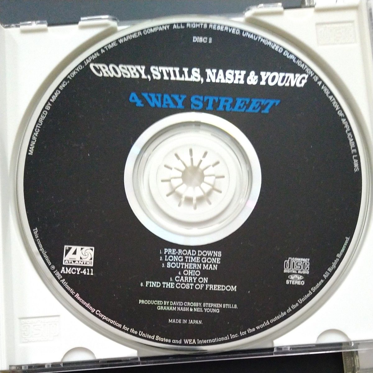 クロスビー スタイルス ナッシュ & ヤング 4 ウェイストリート  国内盤 CD 帯付 ２枚組 4 way street